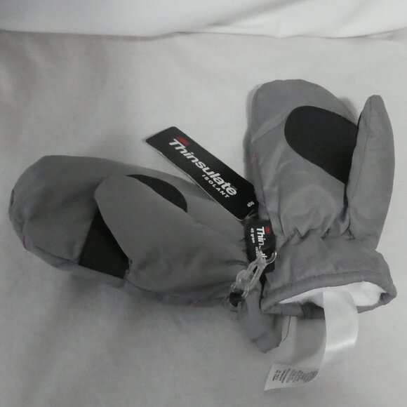 JOE FRESH TODDLER | 4-5 youth | 3M Thinsulate 40g Grey Mittens | NWT - Picture 1 of 7